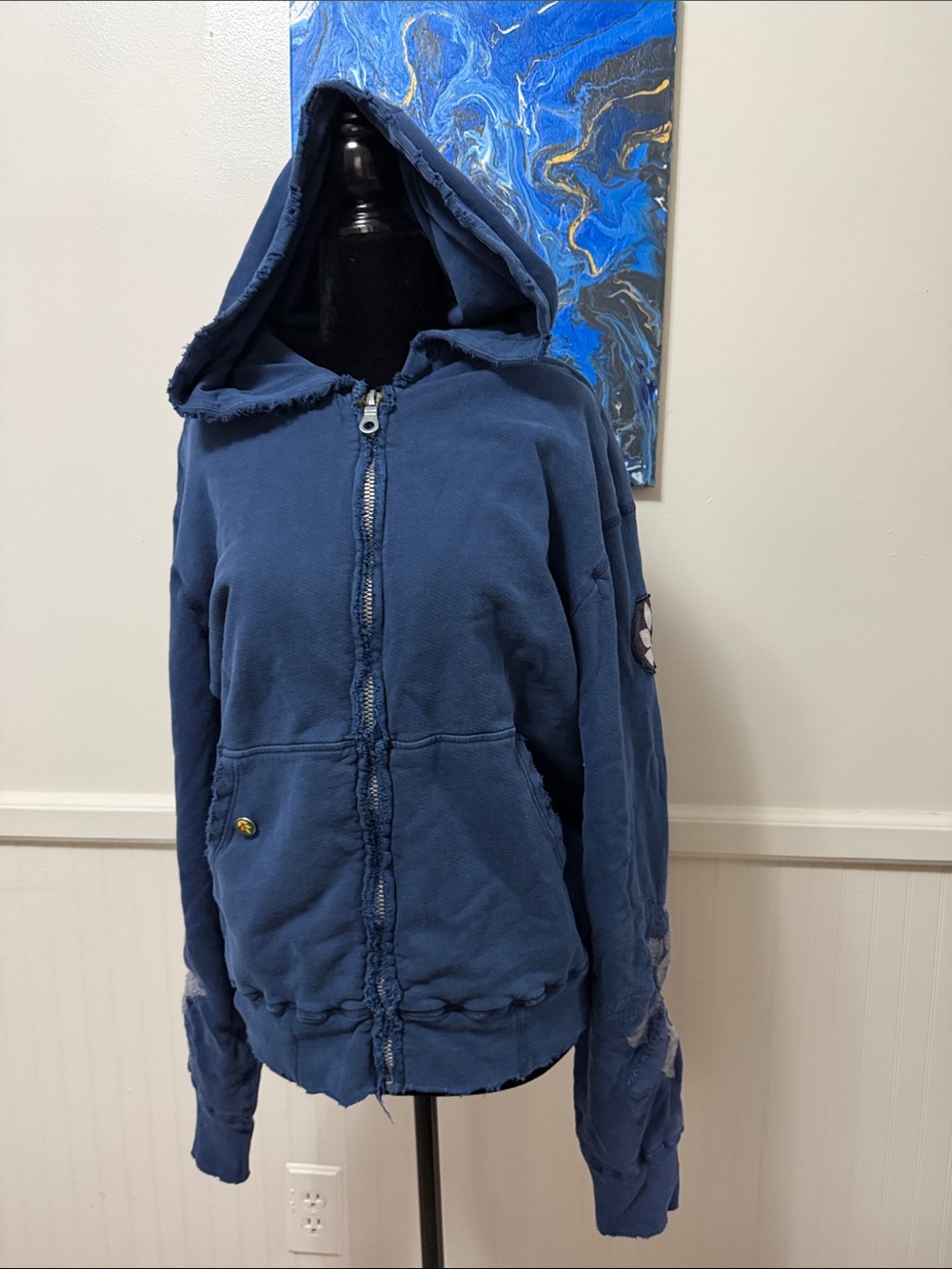 Ever Blue Hooded Zip-Up Sweatshirt